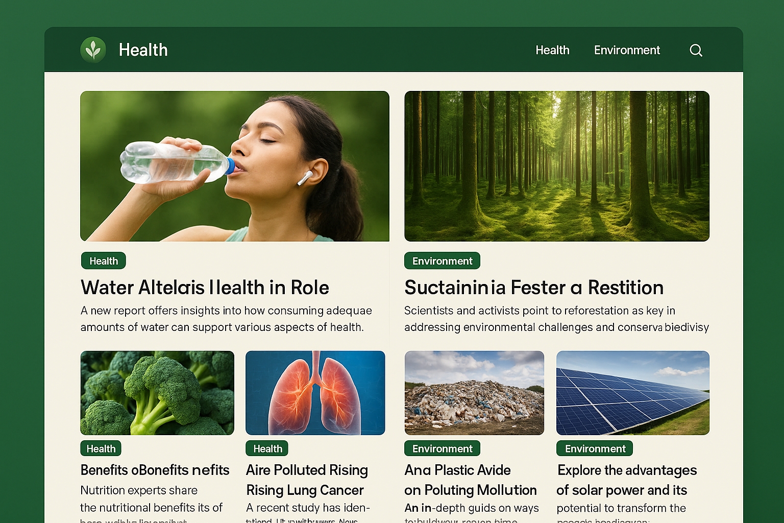 the greenheal site