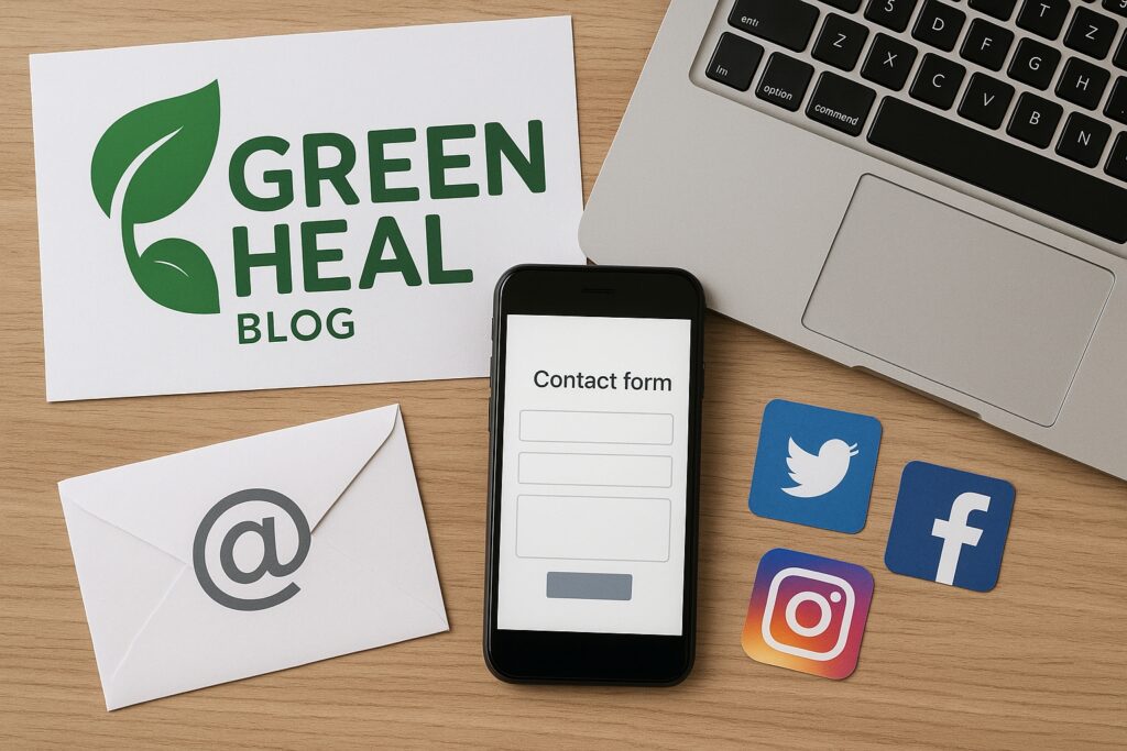 get in touch with greenheal blog